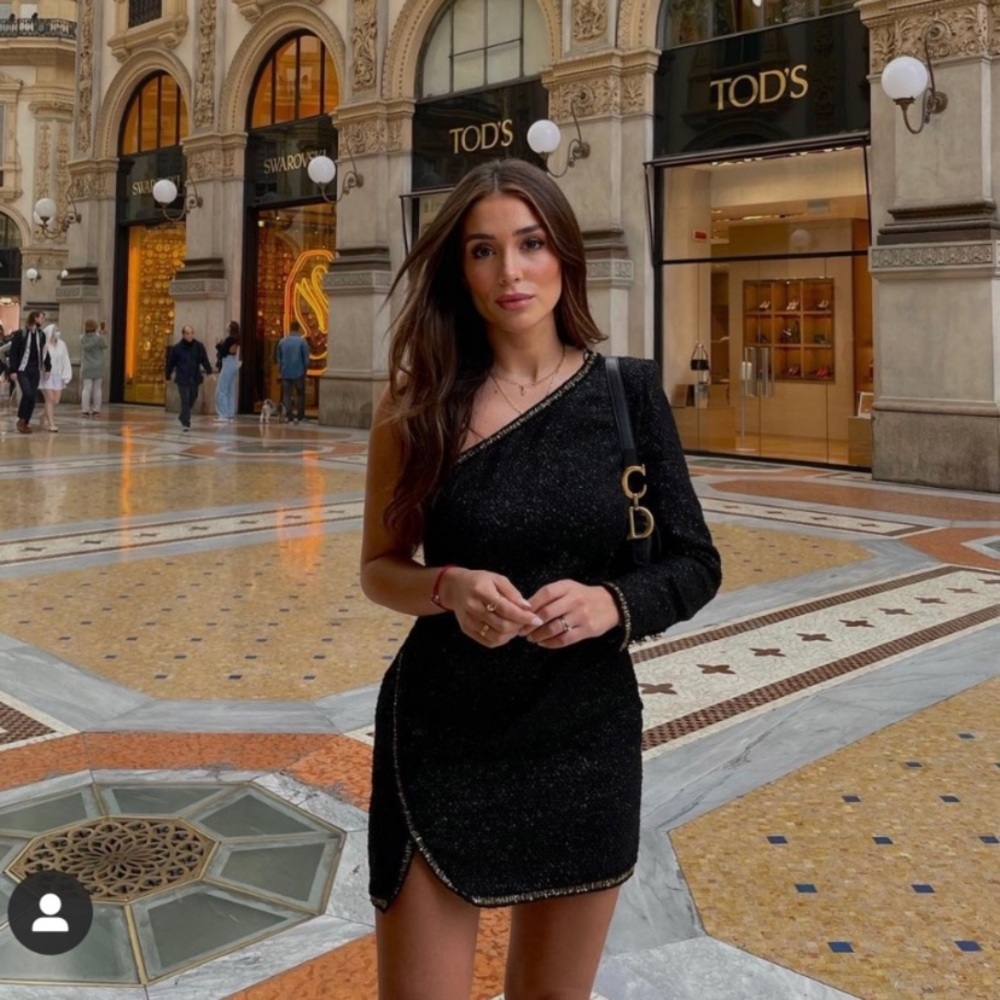 Zara ASYMMETRIC MINI DRESS